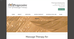 Desktop Screenshot of progressivemassagetherapy.com
