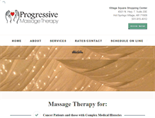 Tablet Screenshot of progressivemassagetherapy.com